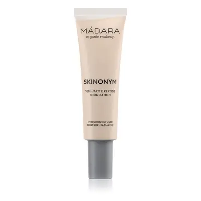 MÁDARA Skinonym Semi-Matte Peptide tartós alapozó peptidekkel árnyalat #15 Stone 30 ml