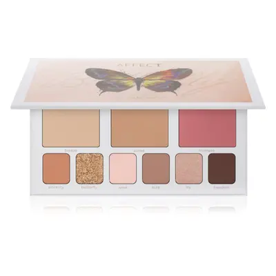 Affect Butterfly Makeup Palette multifunkciós arc paletta az arcra 30,2 g