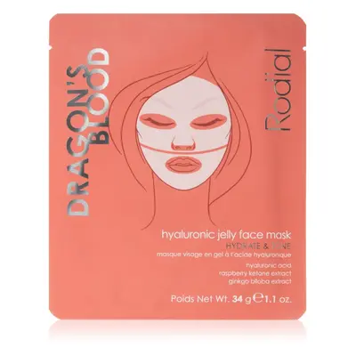 Rodial Dragon's Blood Hyaluronic Jelly Face Mask intenzív hidrogélmaszk hialuronsavval 34 g