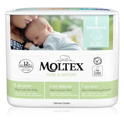 Moltex Pure & Nature Newborn Size 1 eldobható ÖKO pelenkák 2 - 5 kg 22 db