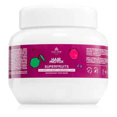 Kallos Hair Pro-Tox Superfruits regeneráló maszk a fénytelen fáradt hajra 275 ml