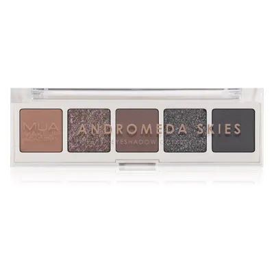 MUA Makeup Academy Professional 5 Shade Palette szemhéjfesték paletta árnyalat Andromeda Skies 3