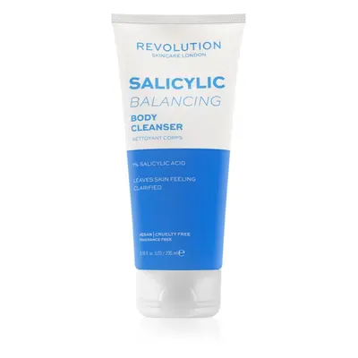 Revolution Skincare Body Salicylic (Balancing) tusfürdő gél A.H.A.-val (Alpha Hydroxy Acids) 200