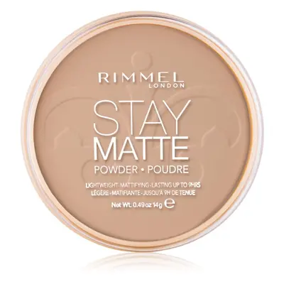 Rimmel Stay Matte púder árnyalat 010 Warm Honey 14 g