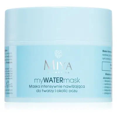 MIYA Cosmetics myWATERmask intenzív hidratáló maszk az arcra és a szem környékére 50 ml