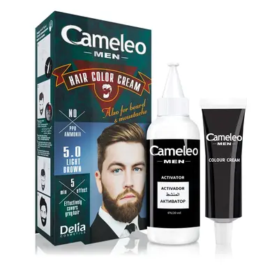 Delia Cosmetics Cameleo Men hajfesték árnyalat 5.0 Light Brown 30 ml