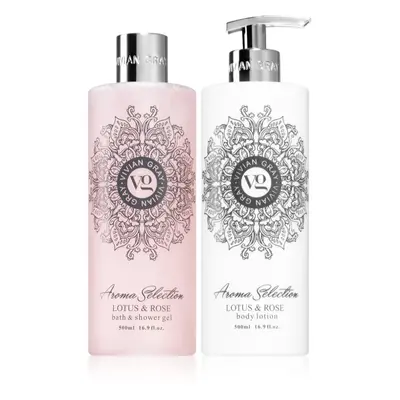 Vivian Gray Aroma Selection Lotus & Rose ajándékszett 2x500 ml