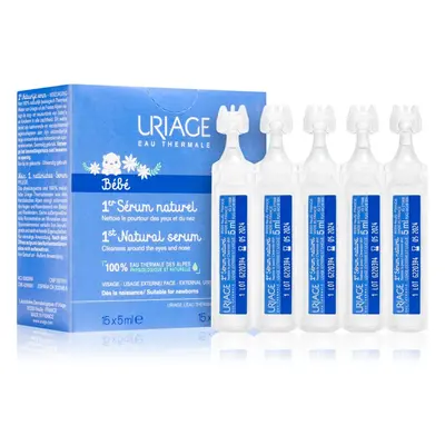 Uriage Bébé 1st Natural Serum szérum megnyugtatja a szemet és az orr nyálkahártyáját 15x5 ml