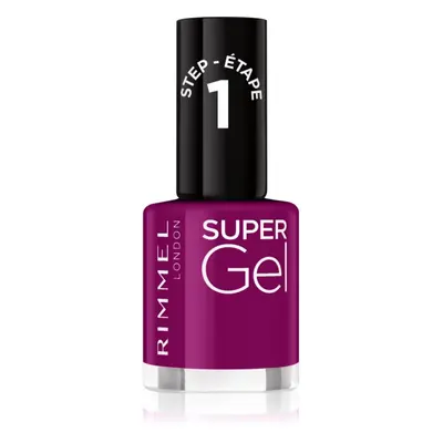 Rimmel Super Gel géles körömlakk UV/LED lámpa használata nélkül árnyalat 025 Urban Purple 12 ml