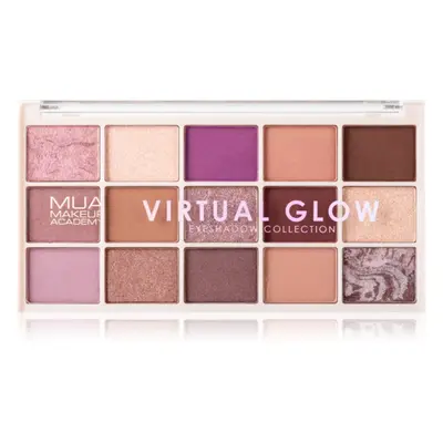 MUA Makeup Academy Professional 15 Shade Palette szemhéjfesték paletta árnyalat Virtual Glow 12 