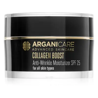 Arganicare Collagen Boost Anti-Wrinkle Moisturizer hidratáló ránctalanító krém SPF 25 50 ml