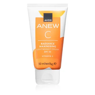 Avon Anew C Radiance Maximising könnyű nappali krém SPF 50 50 ml