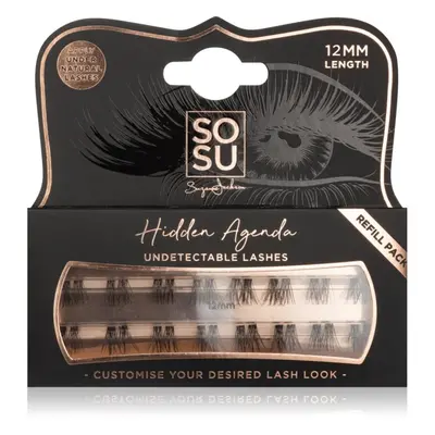 SOSU Cosmetics Hidden Agenda Undetectable Lashes Csomómentes elválasztott szempillák 12 mm