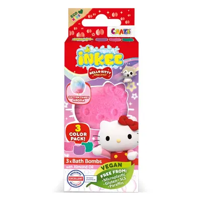 Hello Kitty Bath fürdőgolyó gyermekeknek 3x15 g