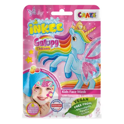 Craze INKEE Unicorn arcmaszk gyermekeknek 5y+ 1 db