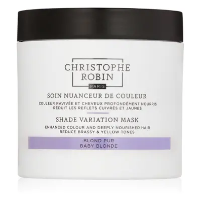 Christophe Robin Shade Variation Mask tápláló krémmaszk hajra árnyalat Baby Blond 250 ml