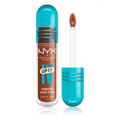 NYX Professional Makeup Lip IV tartós ajakfény hidratáló hatással árnyalat 01 - CARAMEL DRIP 5 m