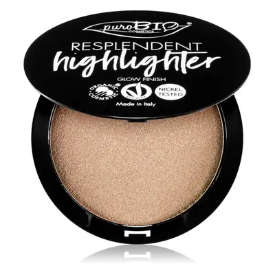 puroBIO Cosmetics Resplendent Highlighter krémes élénkítő készítmény árnyalat 01 Sparkling Wine 