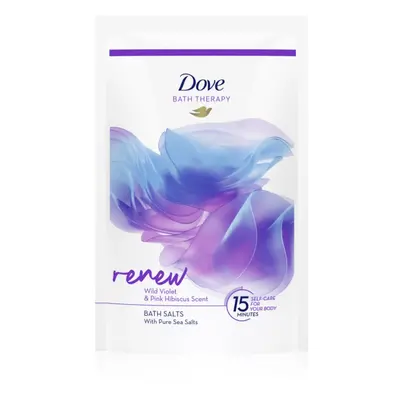 Dove Bath Therapy Renew fürdősó Wild Violet & Pink Hibiscus 400 g