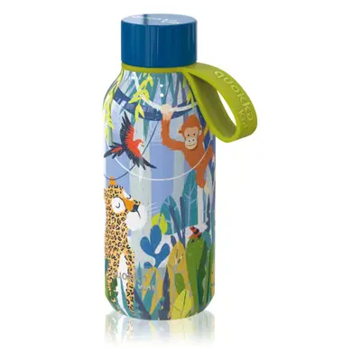 Quokka Solid Kids termopalack akasztóval Jungle 330 ml