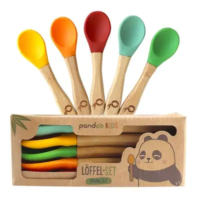 Pandoo Bamboo Spoon Set kiskanál gyermekeknek 5 db