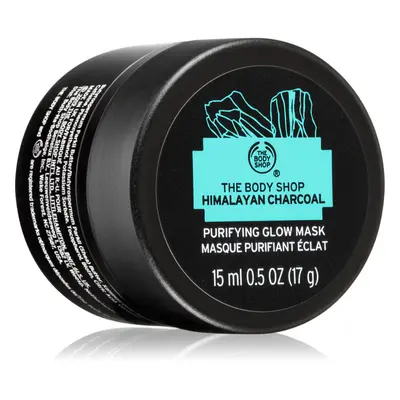 The Body Shop Himalayan Charcoal tisztító és élénkítő arcmaszk zsíros és problémás bőrre 15 ml