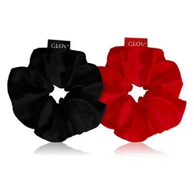 GLOV Satin Scrunchies S hajgumik Red/Black 2 db