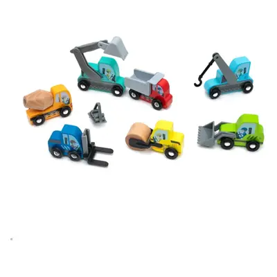 UMU Toys Construction vehicles interaktív játék fából készült