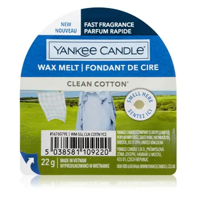 Yankee Candle Clean Cotton illatos viasz aromalámpába 22 g