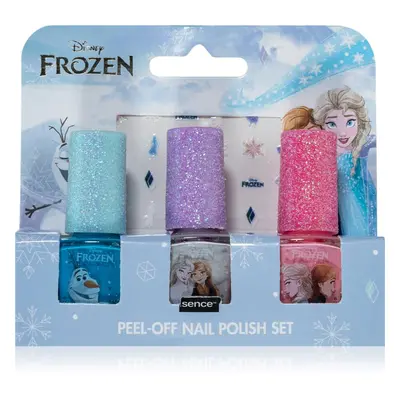 Disney Frozen Peel-off Nail Polish Set körömlakk szett gyermekeknek Blue, White, Pink 3x5 ml