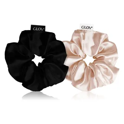 GLOV Satin Scrunchies S hajgumik Sparkling Wine/Black 2 db