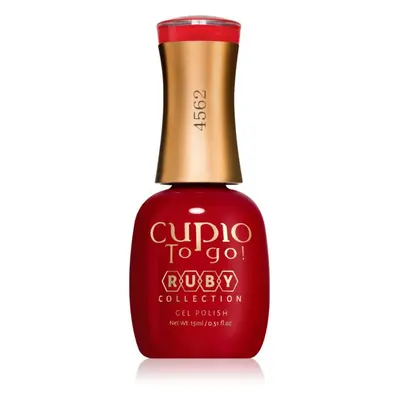 Cupio To Go! Ruby gél körömlakk UV / LED-es lámpákhoz árnyalat Hot Red 15 ml