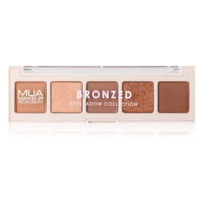 MUA Makeup Academy Professional 5 Shade Palette szemhéjfesték paletta árnyalat Bronzed 3,8 g