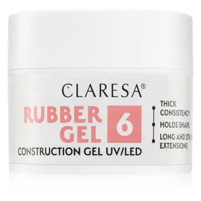 Claresa Rubber Gel Construction Gel UV/LED körömhosszabító gél lakk árnyalat 06 45 g