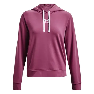 Under Armour RIVAL TERRY HOODIE Női pulóver, bordó, méret