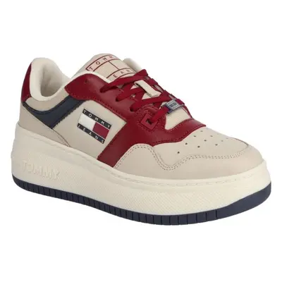 Tommy Hilfiger TJW RETRO BASKET FLATFORM Női teniszcipő, bézs, méret