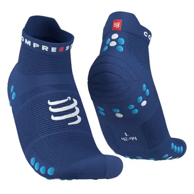 Compressport PRO RACING SOCKS V4.0 RUN Futózokni, kék, méret