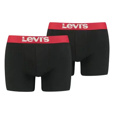 Levi's® MEN SOLID BASIC BOXER 2P Férfi boxeralsó, fekete, méret