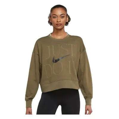 Nike DF GX GET FIT FC CW 12M WIN Női fitnesz felső, khaki, méret