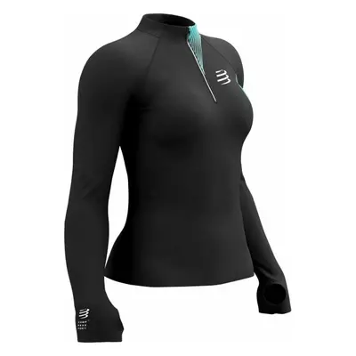 Compressport WINTER TRAIL POSTURAL LS TOP W Női felső futáshoz, fekete, méret