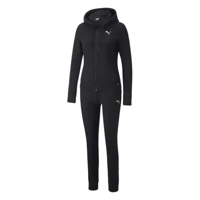 Puma CLASSIC HOODED TRACKUSUIT FL Női melegítő szett, fekete, méret