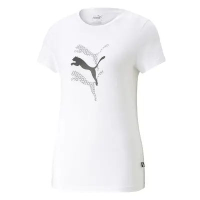 Puma GRAPHICS LAZER CUT TEE Női póló, fehér, méret