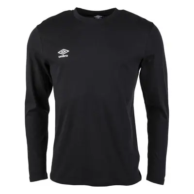 Umbro FW SMALL LOGO LS TEE Férfi felső, fekete, méret