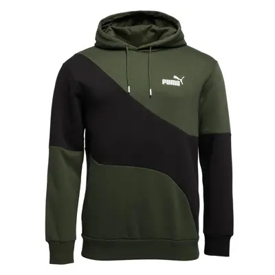 Puma POWER CAT HOODIE FL Férfi pulóver, fekete, méret