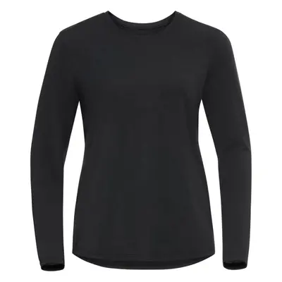 Odlo T-SHIRT CREW NECK L/S HALDEN Női felső, fekete, méret