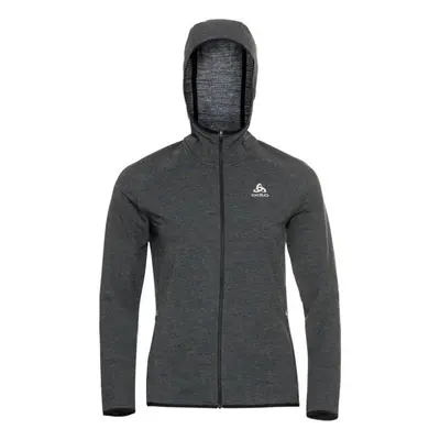 Odlo W RUN EASY MIDLAYER HOODY Női pulóver futáshoz, sötétszürke, méret