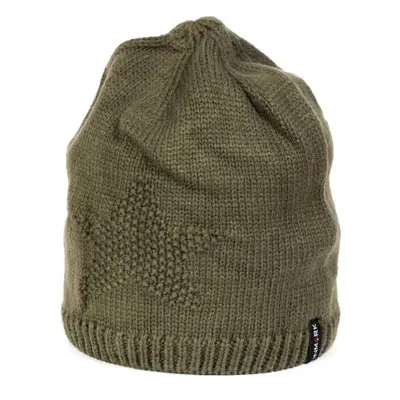 Finmark WINTER HAT Női kötött téli sapka, khaki, méret