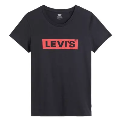 Levi's® THE PERFECT TEE BOX TAB 2.2 Női póló, fekete, méret