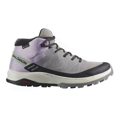 Salomon OUTRISE MID GTX W Női túracipő, szürke, méret 1/3