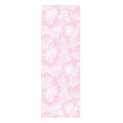 YOGGYS LARGE TOWEL PINK TROPICAL Jógatörölköző, rózsaszín, méret